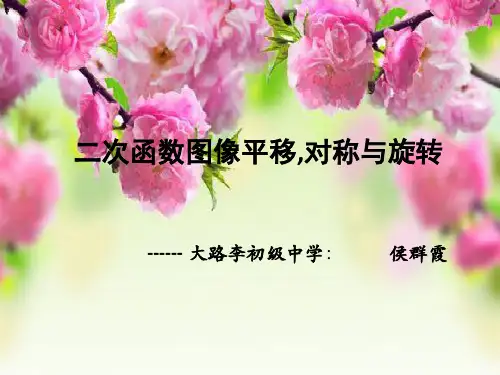 二次函数图像平移,对称与旋转   课件