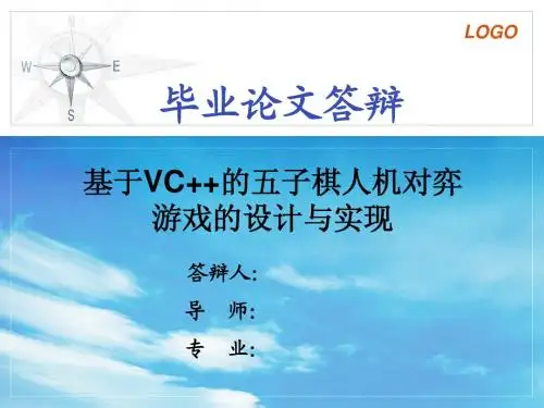 五子棋VC++ 毕业设计答辩PPT