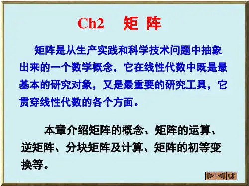 线性代数(赵树嫄)第二章课件