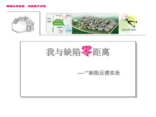 上市地产公司产品缺陷反馈实录
