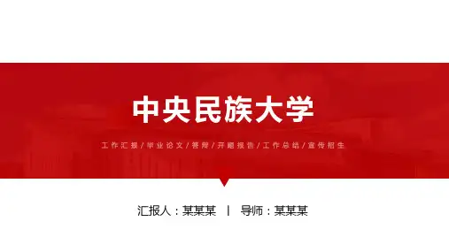 中央民族大学ppt