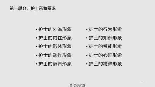 新时期护士素质要求PPT课件