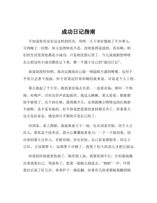 成功日记指南