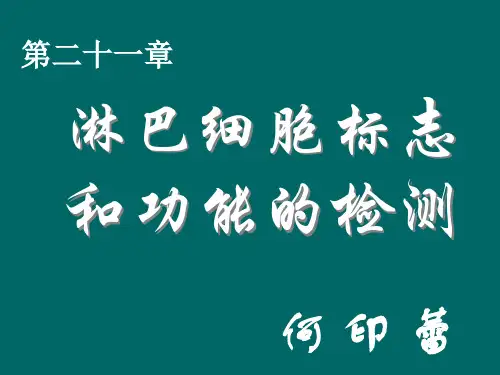 (新)淋巴细胞标志和功能的检测