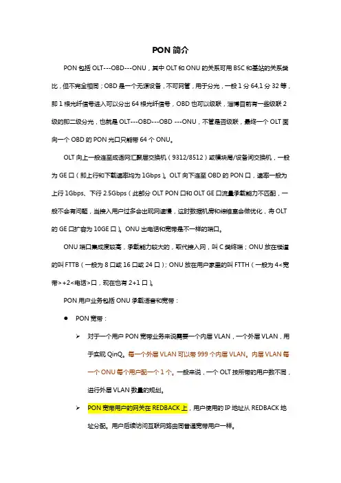 PON网络简介
