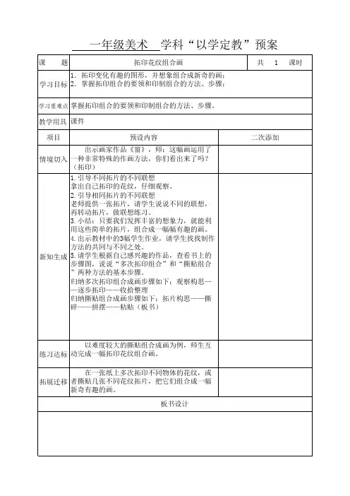 10 拓印花纹组合画