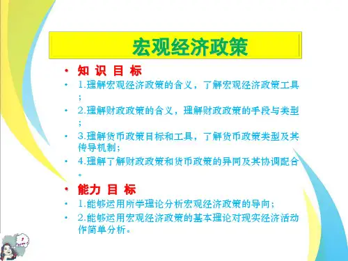 经济学基础课件：宏观经济政策