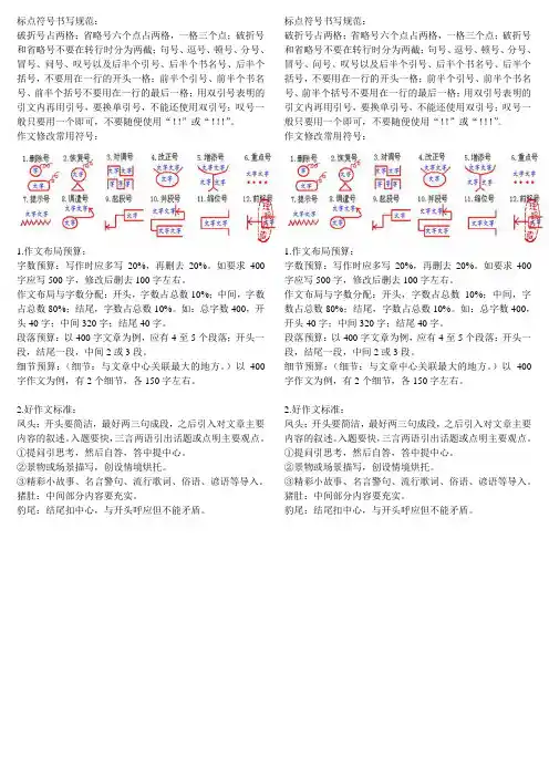 标点符号书写规范