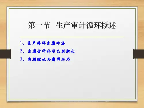 第九章生产循环审计cunr