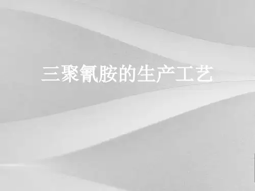 三聚氰胺的生产工艺课程