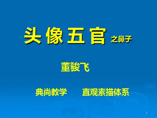美术高考名师素描五官讲解鼻子PPT课件