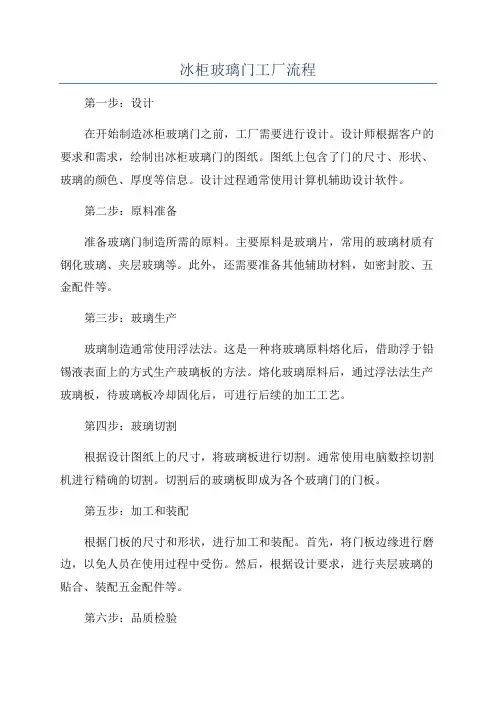 冰柜玻璃门工厂流程