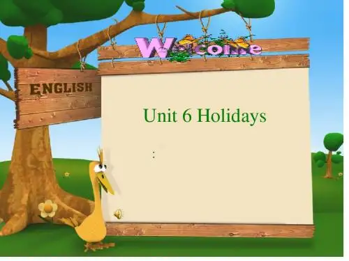 六年级英语上册 Unit6(1)课件 苏教牛津版