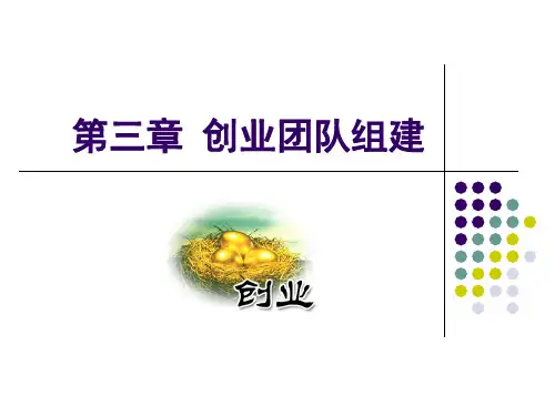创业团队的组建