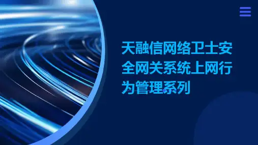 天融信网络卫士安全网关系统上网行为管理系列