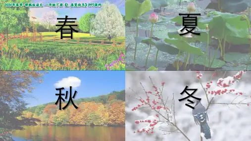 1春夏秋冬课件(共30张PPT)