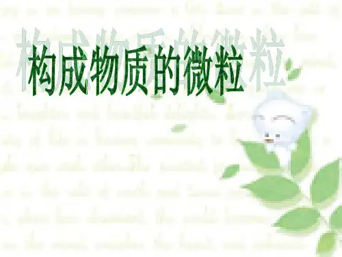 【最新精品】湘教初中化学九上《3单元1 构成物质的微粒》PPT课件 (5).ppt