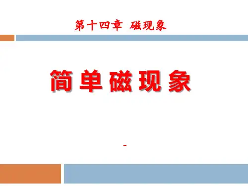九年级物理全册 第十四章 第一节 简单磁现象课件1 (新版)北师大版