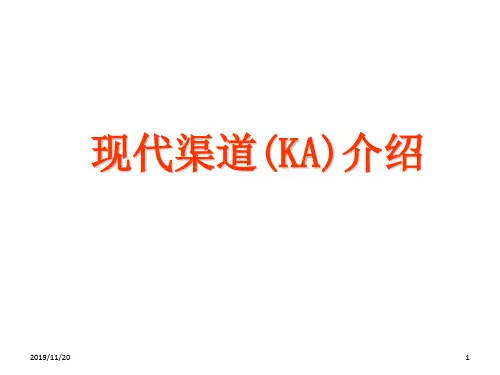 现代渠道KA介绍