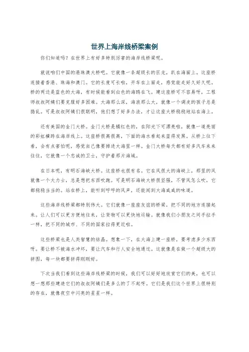 世界上海岸线桥梁案例