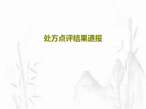 处方点评结果通报共29页文档