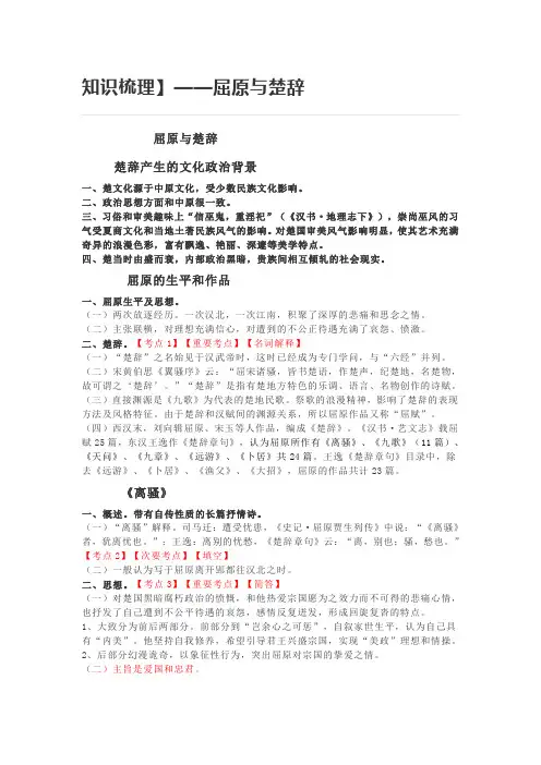 屈原与楚辞