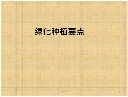 绿化苗木栽植技术手册-