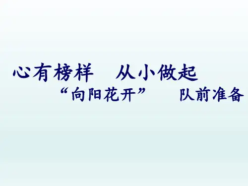 小学一年级综合实践活动-队前准备 全国通用(共26张PPT)