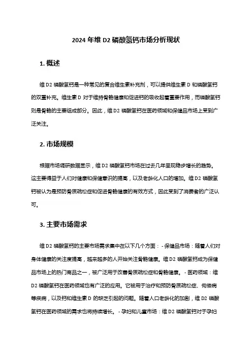 2024年维D2磷酸氢钙市场分析现状