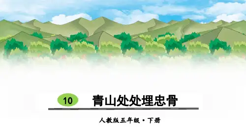 部编版五年级语文下册第10课《青山处处埋忠骨》优质课件(共121张PPT)