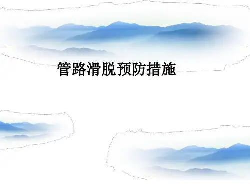 管路滑脱预防措施ppt课件