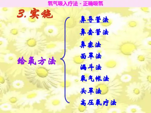 氧气吸入疗法-2ppt课件