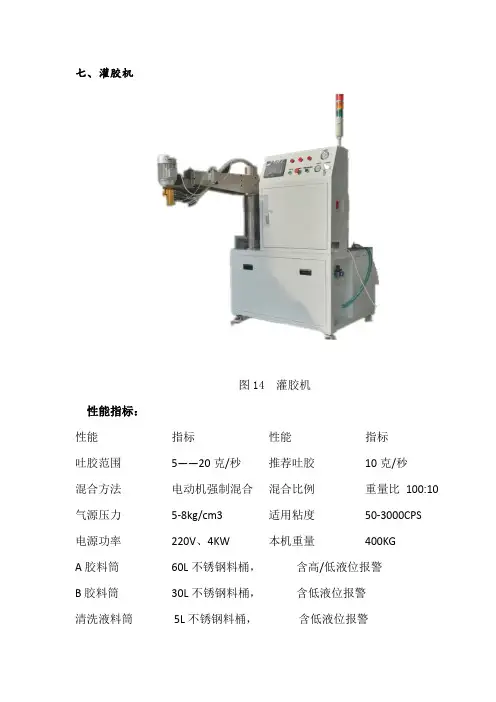 灌胶机说明书