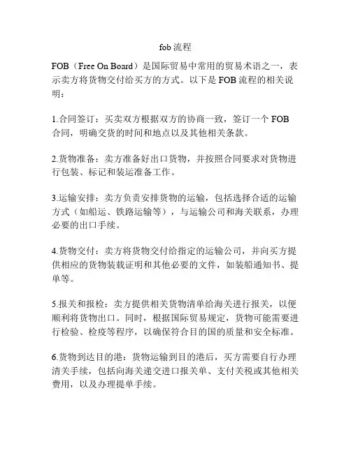 fob流程
