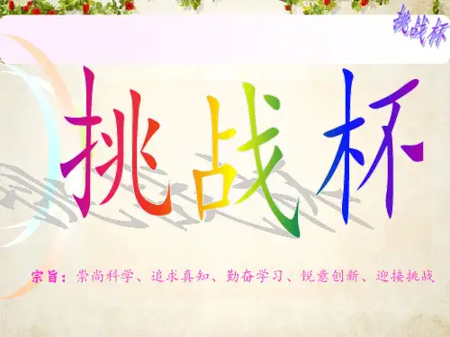 挑战杯创业计划大赛(PPT 52页)
