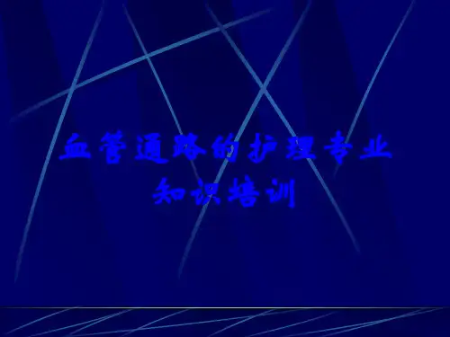 血管通路的护理专业知识培训
