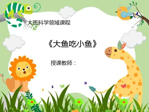 幼儿园大班科学课件ppt—大鱼吃小鱼(生物链)