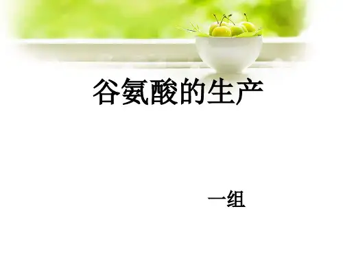 谷氨酸的生产