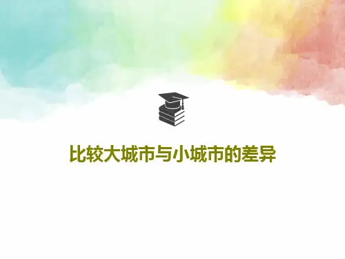 比较大城市与小城市的差异PPT17页