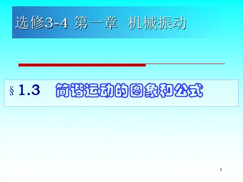 简谐运动图象和公式教科ppt课件