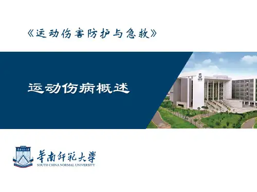 第二章 运动伤病概述