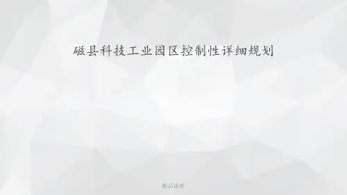 控制性详细规划 汇报版ppt课件