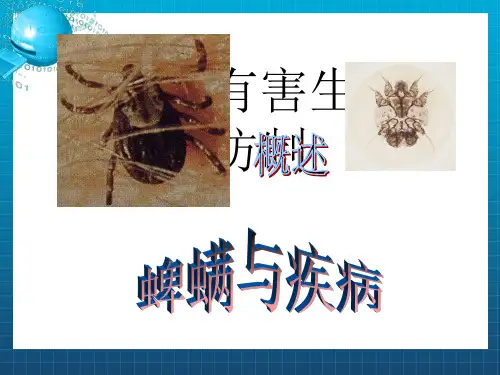 《蜱螨与疾病》PPT课件