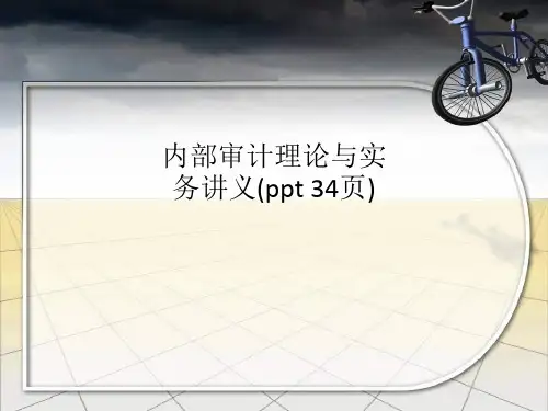 内部审计理论与实务讲义(ppt 34页)