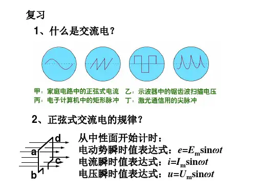 人教版 高二物理 选修3-2 第五章：5.2描述交变电流的物理量(共28张PPT)