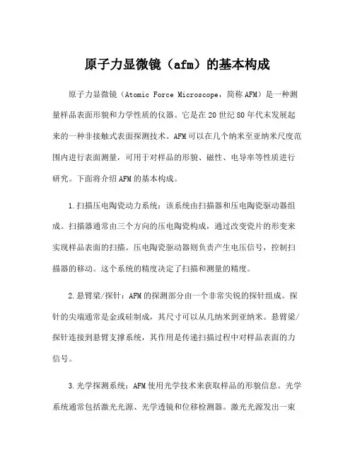 原子力显微镜(afm)的基本构成