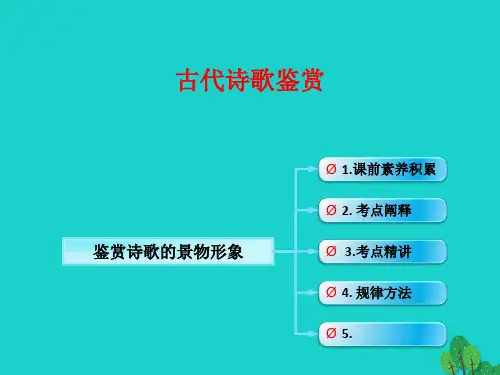 (全国版)2017年高考语文一轮复习 古诗文阅读 鉴赏诗歌的景物形象新人教版