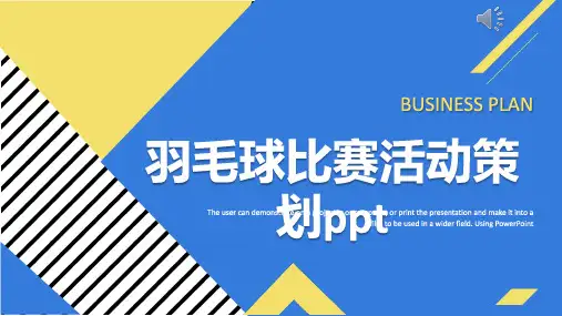 羽毛球比赛活动策划ppt