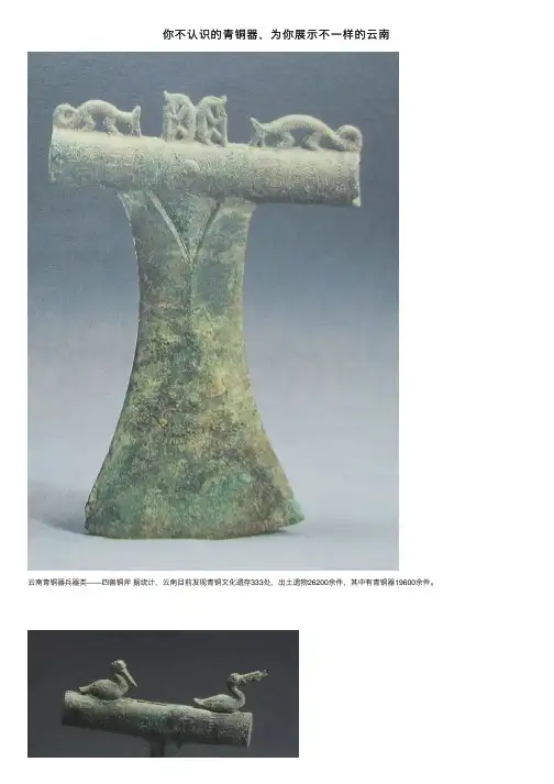 你不认识的青铜器，为你展示不一样的云南