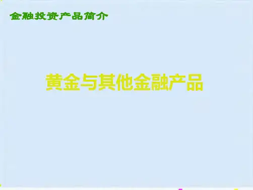 金融投资产品介绍(ppt 28页)(共27张PPT)